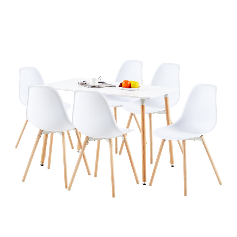 Mikado Living Kingston Dining Chair in White Wayfair.co.uk